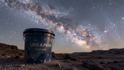 Which constellation does the bucket belong to — astronomy photograph