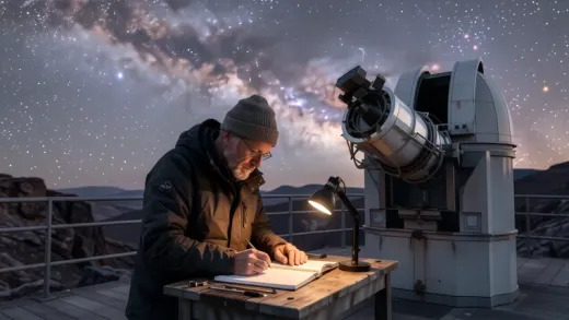 Methods used by scientists to calculate the distance to stars — astronomy photograph