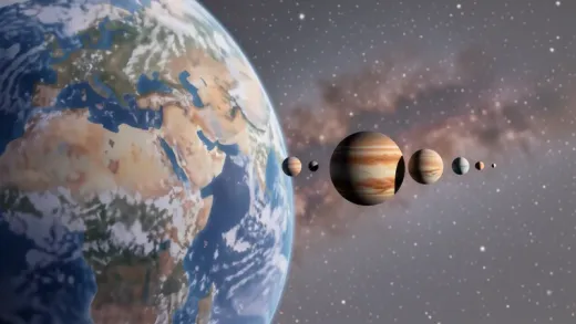 Which planet is closest to Earth and why does it change — astronomy photograph