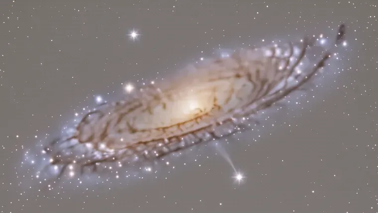 Which category of galaxy does the Andromeda Nebula fall under — astronomy photograph