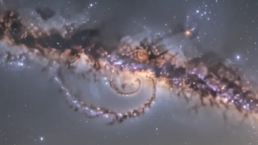 What the view of our galaxy is like when observed from space — astronomy photograph