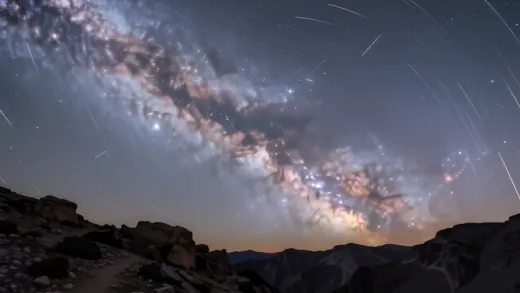 Reasons for the descent of stars from the heavens and their final — astronomy photograph