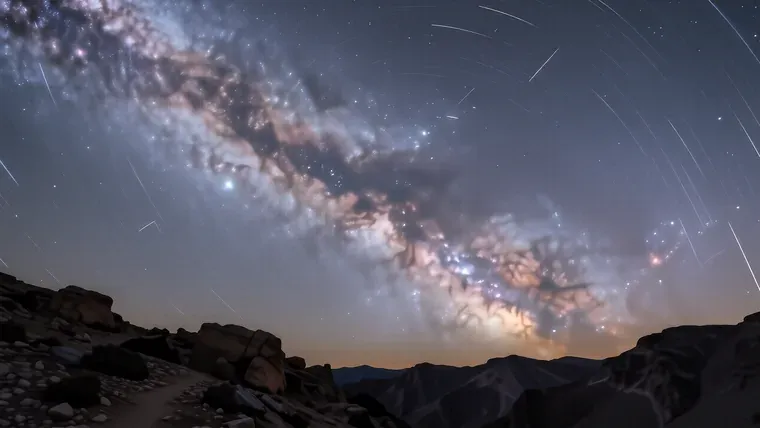 Reasons for the descent of stars from the heavens and their final — astronomy photograph