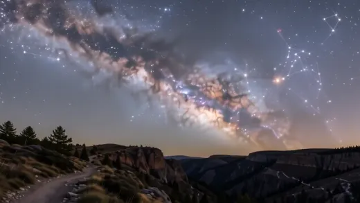 How to see the appearance of Cassiopeia in the night sky — astronomy photograph