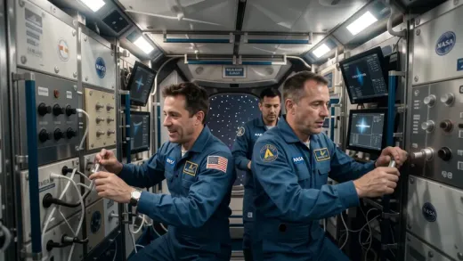 Who are the astronauts currently in space in 2021 — astronomy photograph