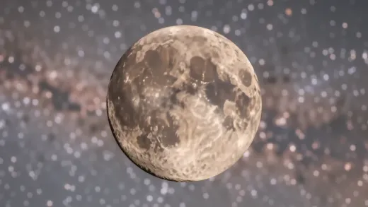 What is the color of the moon and why does it look gray — astronomy photograph