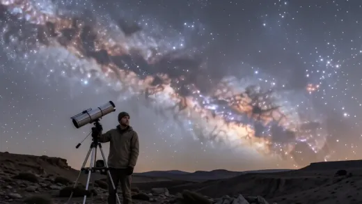 Effective ways to identify the location of the North Star — astronomy photograph