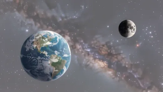 What is the distance between the Earth and the stars — astronomy photograph