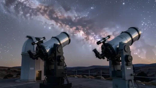 Differentiating between refractor and reflector telescopes — astronomy photograph