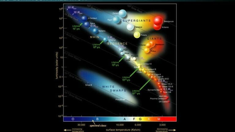 What is the term used to describe the luminosity of stars?