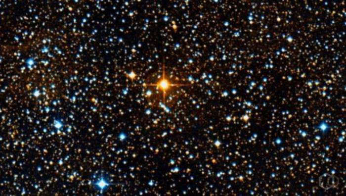The largest star in the Milky Way galaxy.