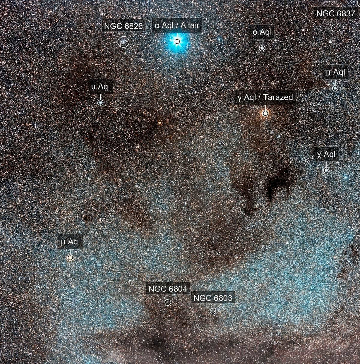 Constellation Eagle: where is located, description of stars, mythology, features