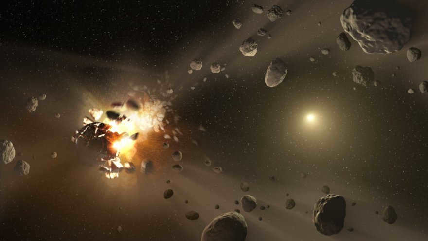 The artistic concept of creating asteroid families