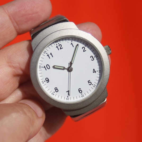 watch in hand