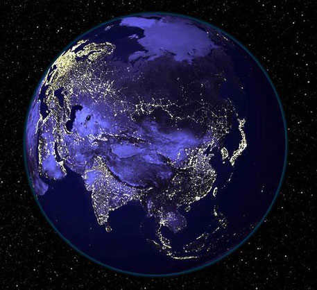 Earth at night