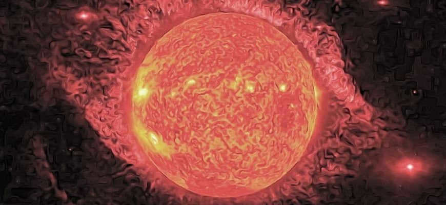 The huge star Betelgeuse
