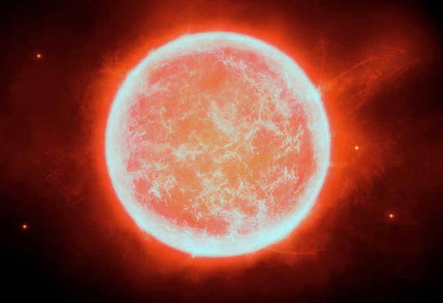 A selection of the largest stars in our galaxy