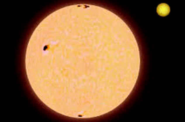 A selection of the largest stars in our galaxy