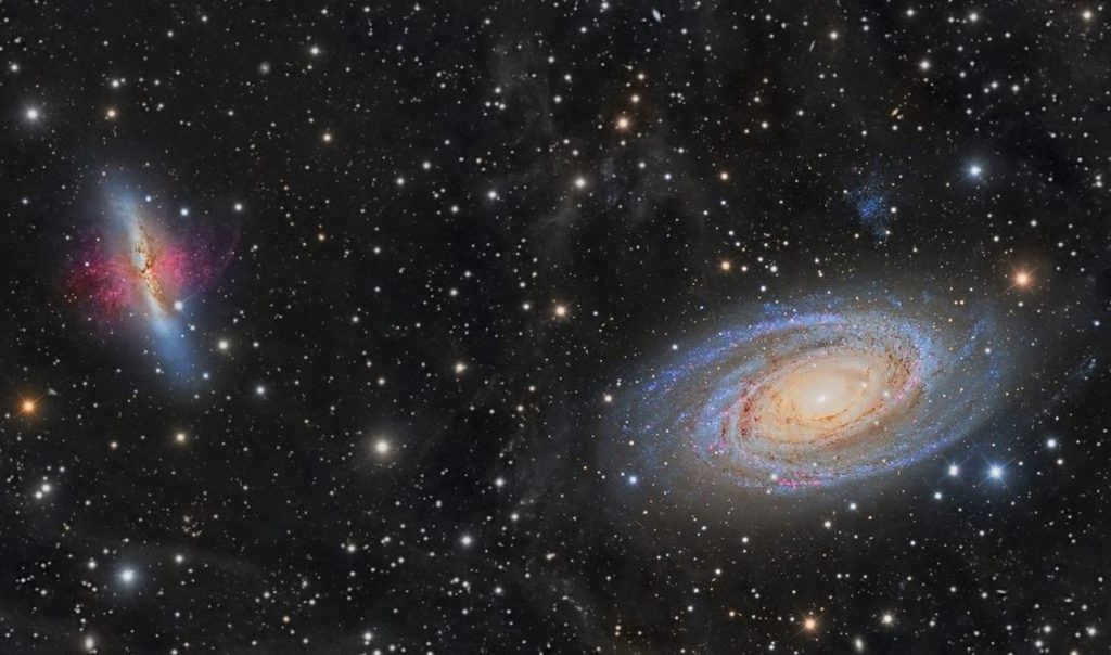 Galaxies M81 and M82