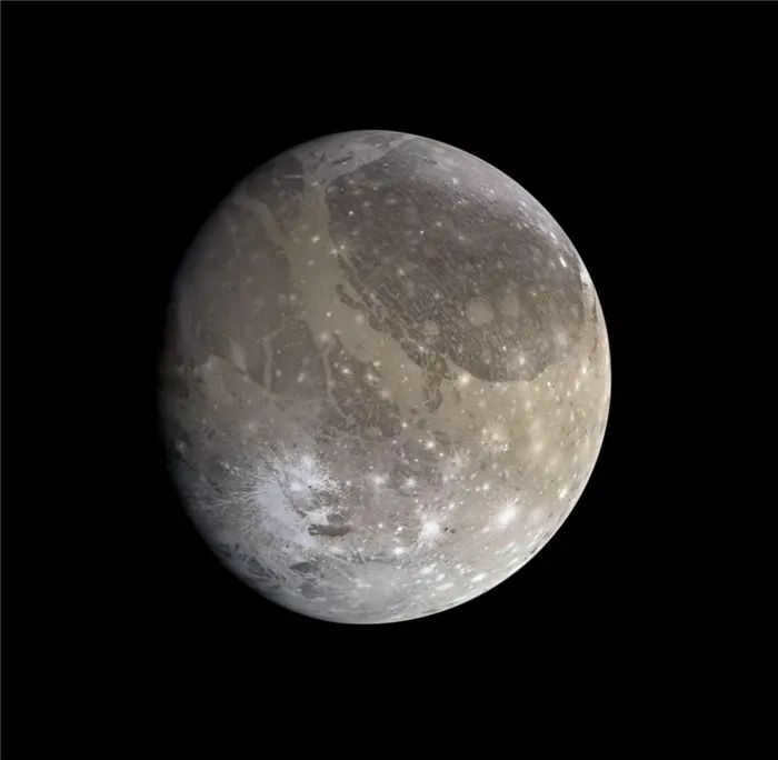 Ganymede - the largest satellite in the solar system