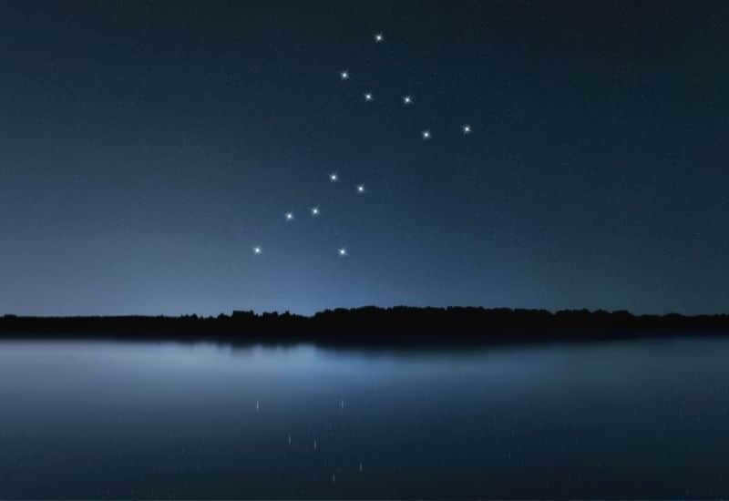 Big Dog constellation in the sky