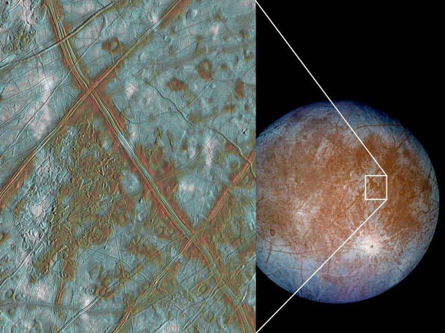 Europa captured by Galileo's mission