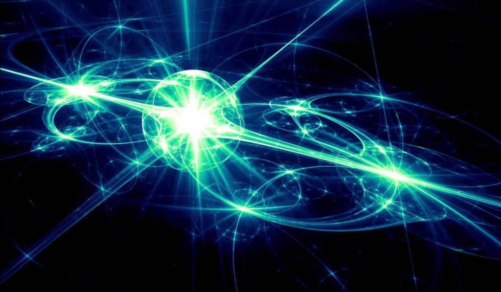 Image of quantum reaction in proton collision