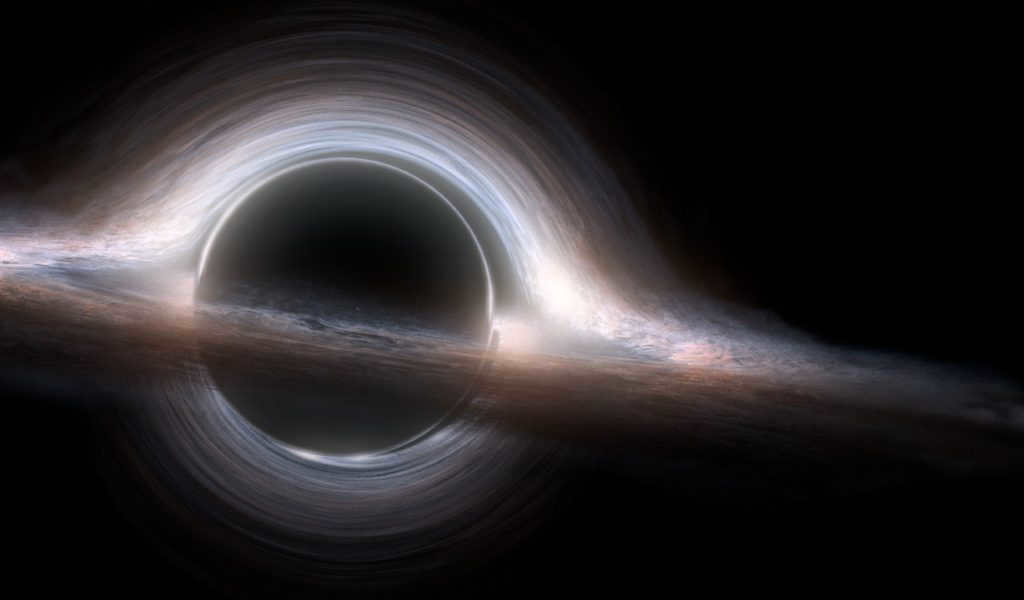 Render image of a black hole