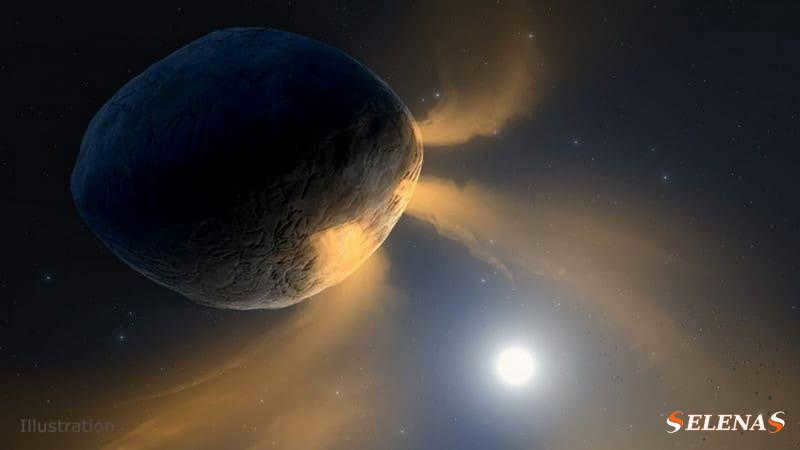 Artistic concept of asteroid 3200 Phaeton