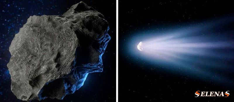 How do asteroids differ from comets?