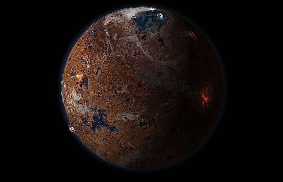 This is what the planet might have looked like in the Noahic period.
