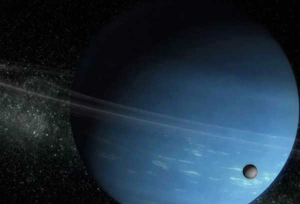Uranus and its satellite