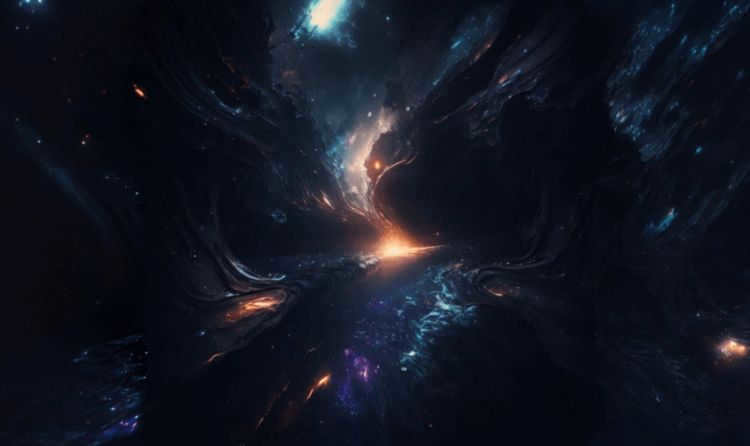 What is a dark flow? Space is a very dark place, so many names are also "dark". Photo.