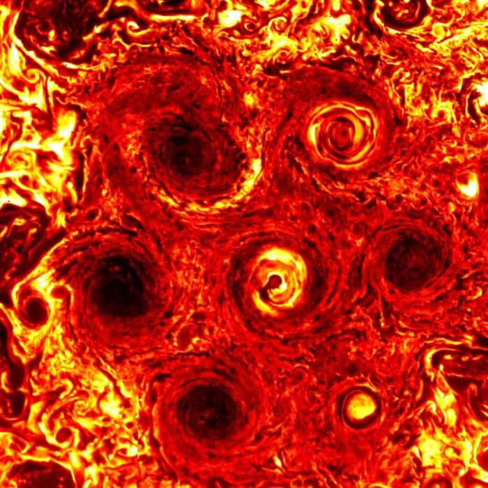 Before you infrared image of Jupiter's south pole Jupiter, South Pole, Infrared, Planet, Astrophoto, NASA, Spacecraft, Astronomy