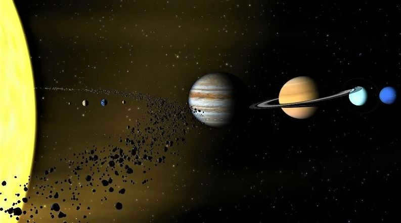 The main asteroid belt: history of discoveries, theories of origin, composition of objects