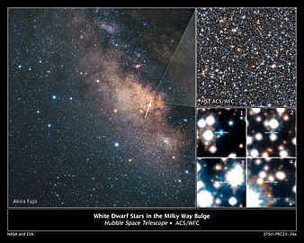 White dwarfs in the central part of the Milky Way.[55]