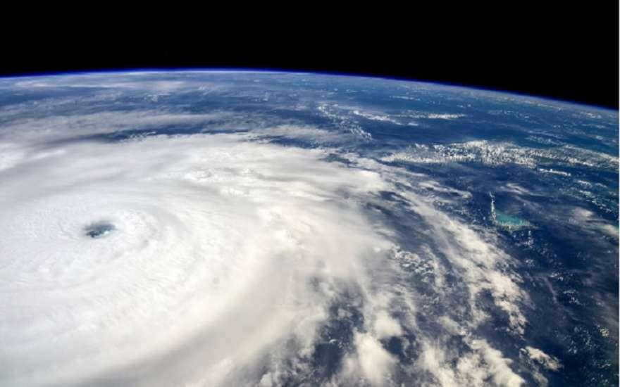 Hurricane view from space