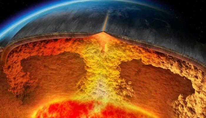 Structure of the Earth in section