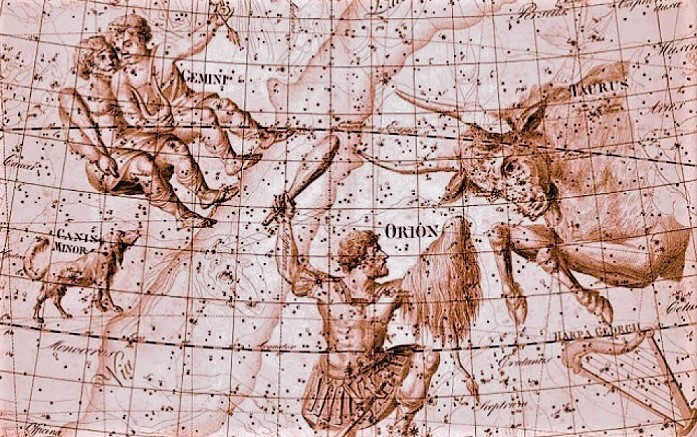 Ancient map of the starry sky