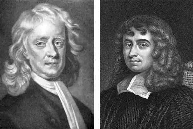 Isaac Newton and Isaac Barrow.