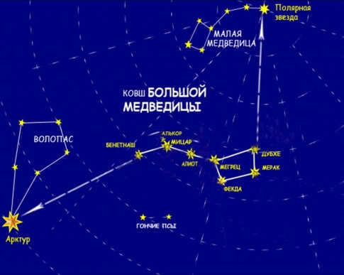 Constellations Big and Little Bear
