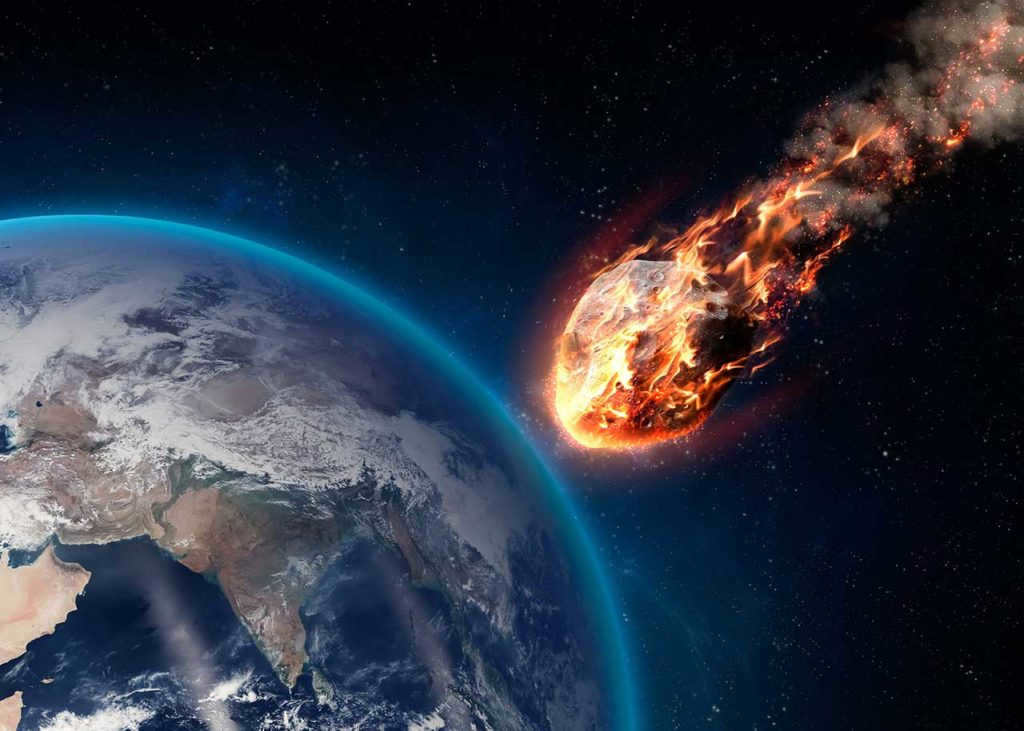 Meteorite is approaching the earth