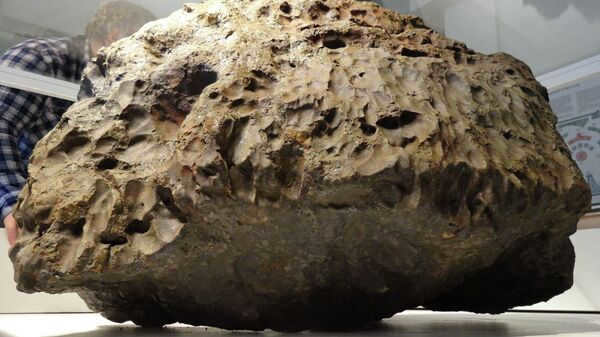 The main mass of the Chelyabinsk meteorite, lifted from the bottom of Lake Chebarkul