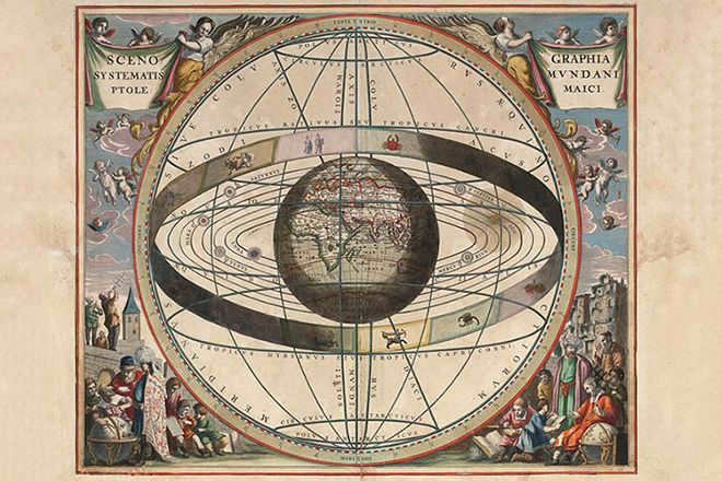 Ptolemy's cosmic world system