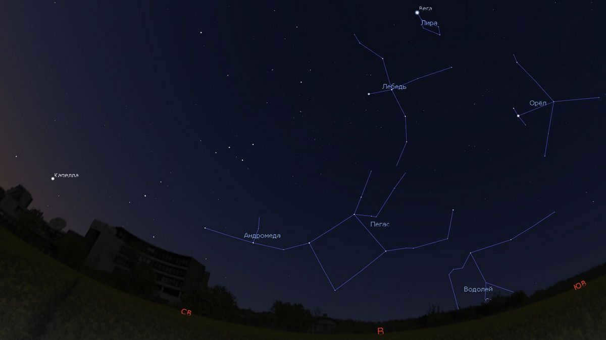 starry sky in July