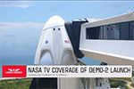 Launch of SpaceX's historic manned mission to the ISS