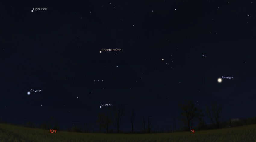 Venus in the sky in April 2023