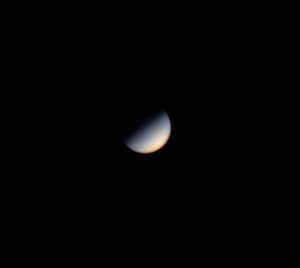 Telescope view of Venus