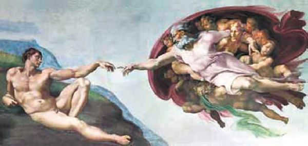 Fig. 20.3 Michelangelo. Creation of the world. Fragment