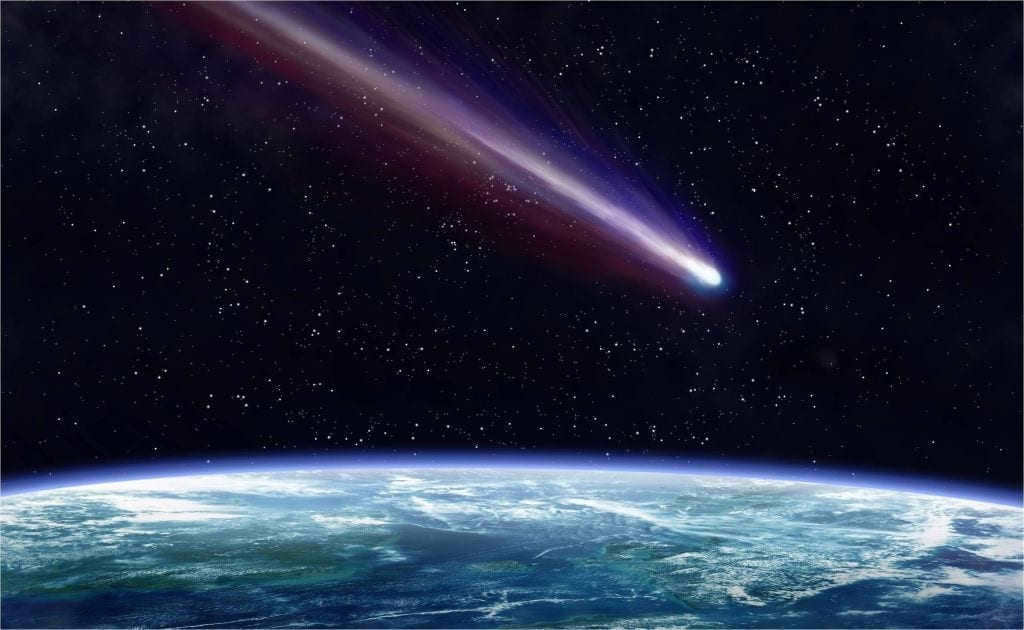 Mesosphere stops meteorites